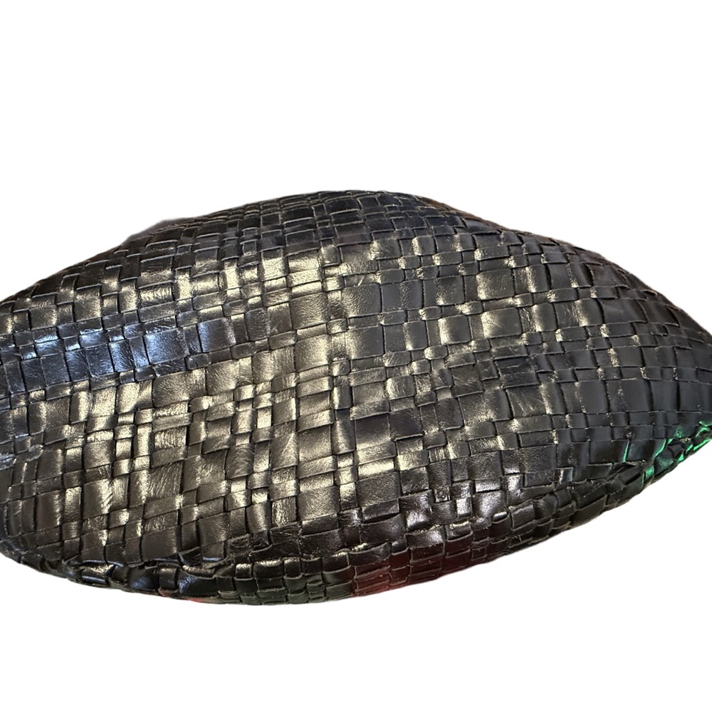 Elliott Lucca Crazy Horse Woven Leather Shoulder Bag - Picture 5 of 9